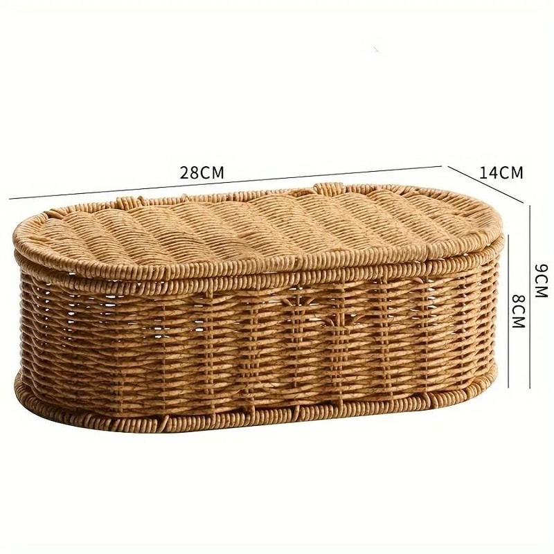 Bohemian Rattan Style Woven Storage Basket 6