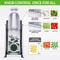 Vegetable Slicer Adjustable Kitchen Tool For Fast Meal Prep 2