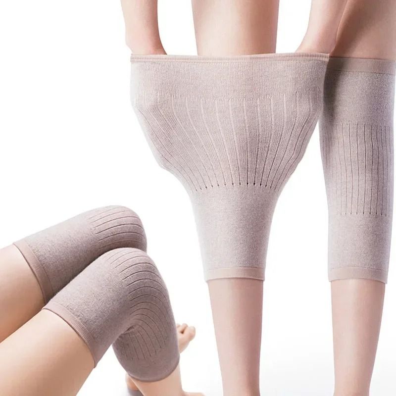 Cashmere Knee Warmers Wool Support Sleeves For Cold Weather Joint Comfort 1
