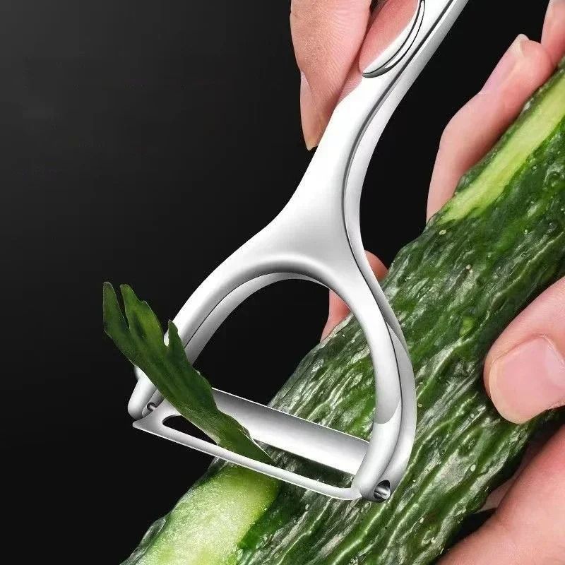 Vegetable Peeler Stainless Steel Kitchen Tool With Non Slip Handle 2