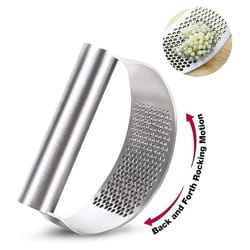 upgraded stainless steel garlic press squeezer rocker crusher