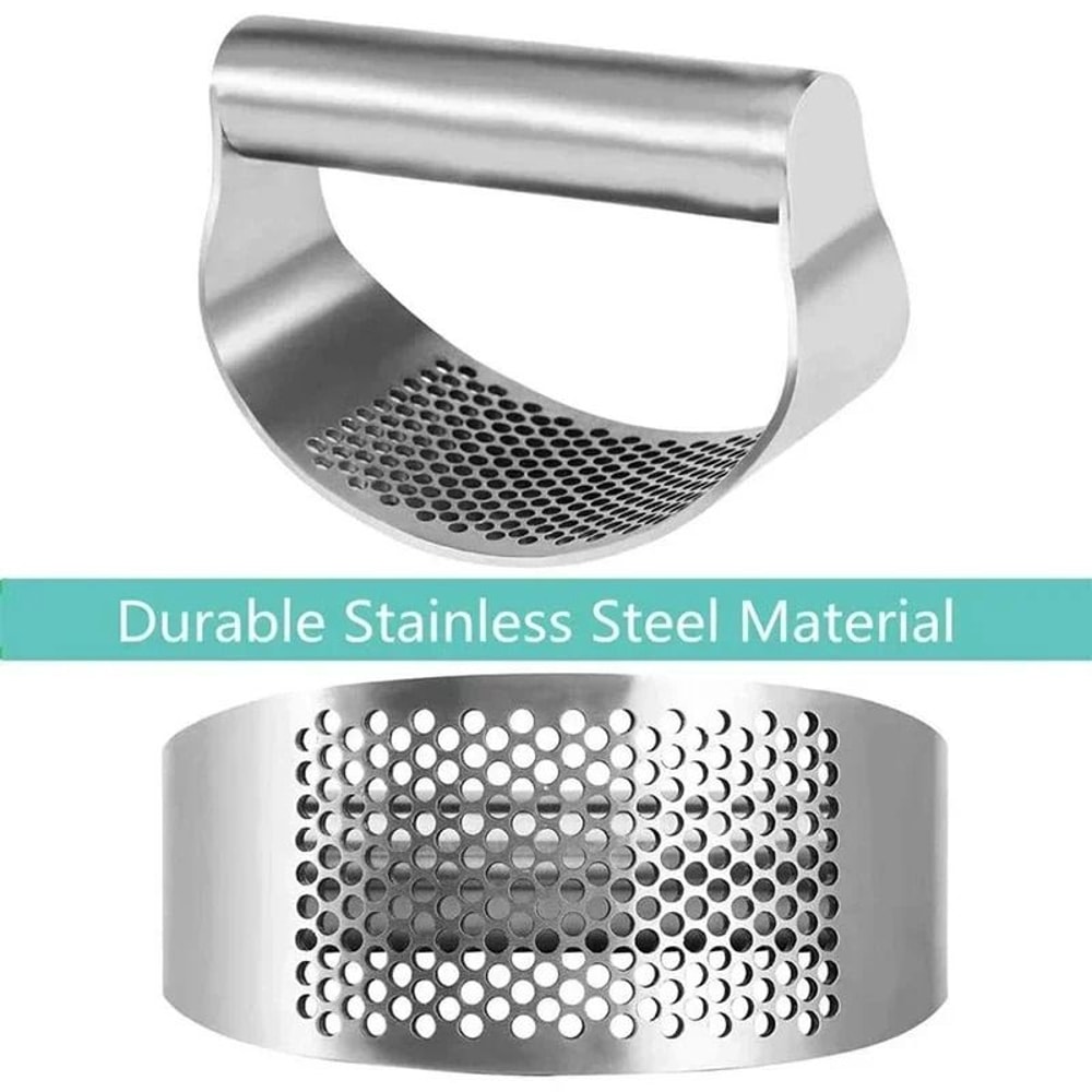 Upgraded Stainless Steel Garlic Press Squeezer Rocker Crusher 5