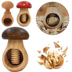 walnut cracker adjustable mushroom shape nutcracker