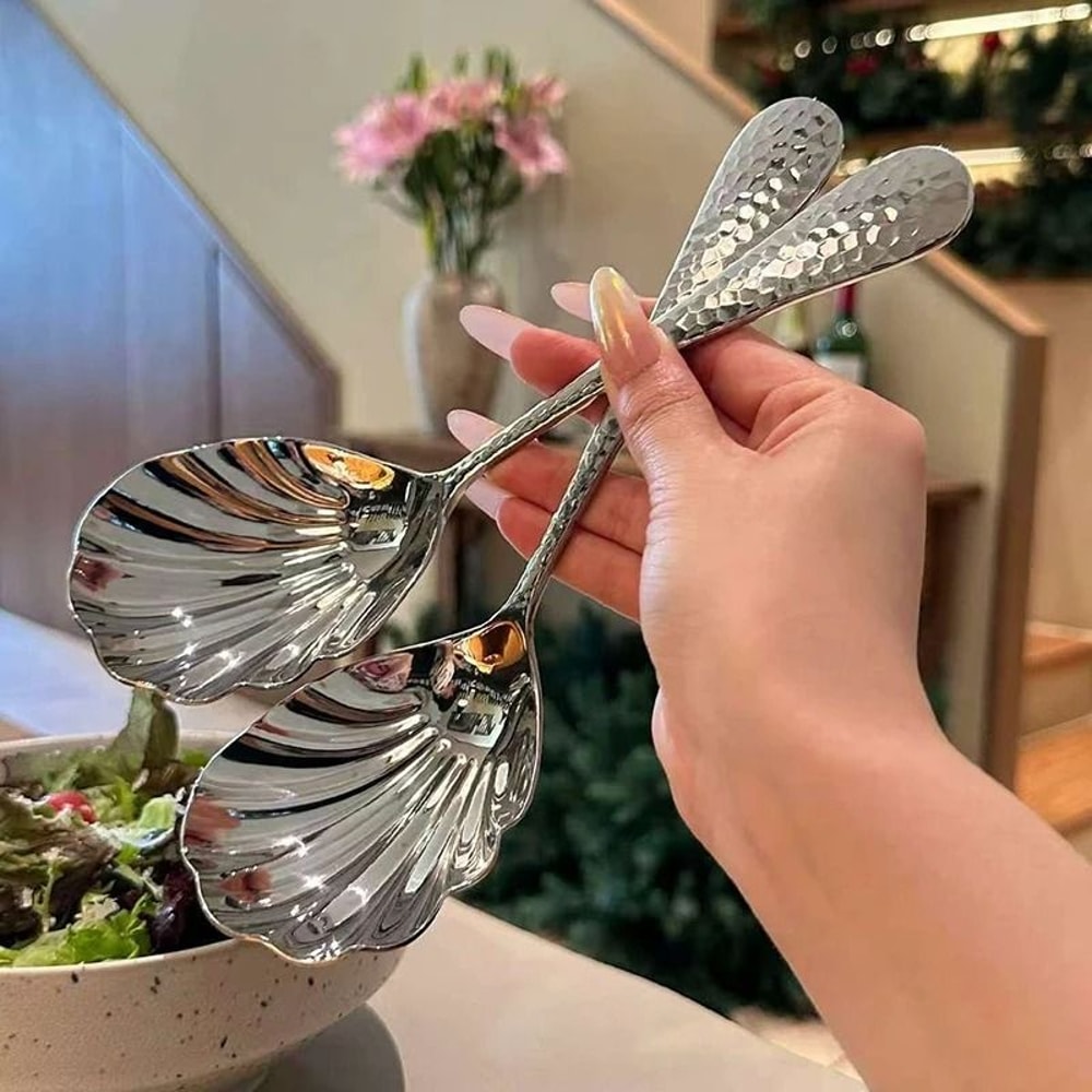 Stainless Steel Long Handle Spoon For Stirring And Serving 1