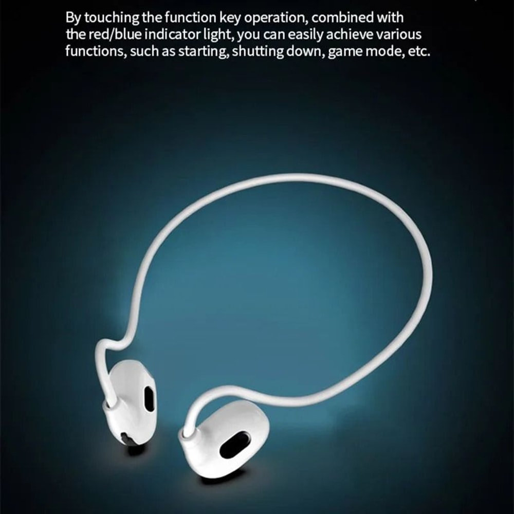 Air Conduction Sports Earbuds Bluetooth 53 Wireless Headphones With Long Battery Life And Built In 2