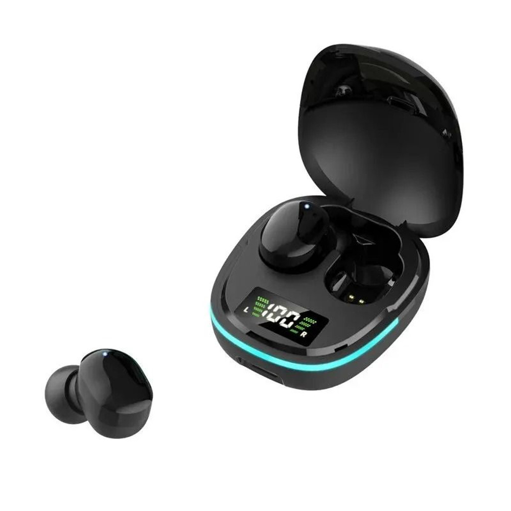 Wireless Bluetooth Earphones With LED Display And Noise Cancelling Mic 7