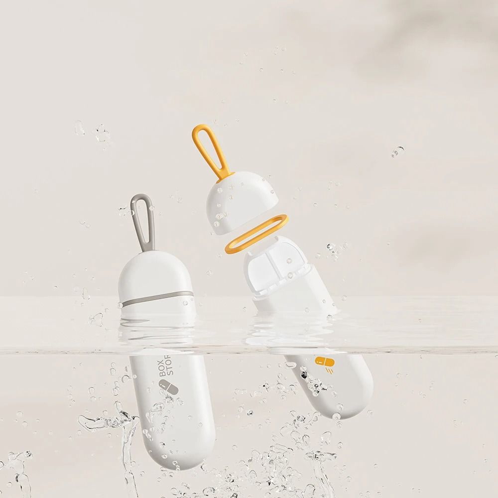 Portable 3 Slot Pill Storage Case For Travel And Daily Use 2