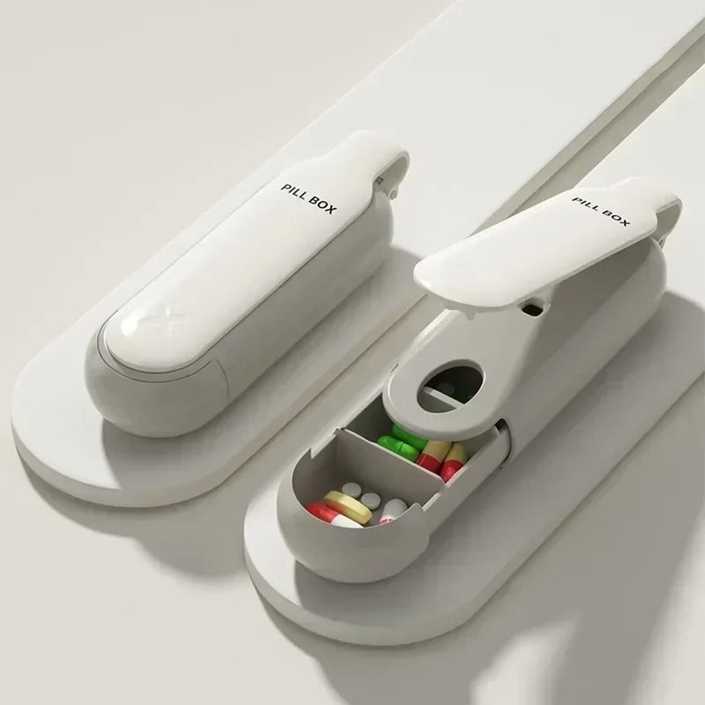 Portable 3 Slot Pill Storage Case For Travel And Daily Use 9