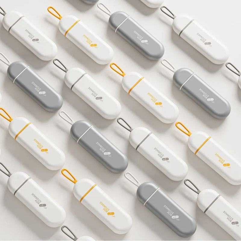 Portable 3 Slot Pill Storage Case For Travel And Daily Use 5