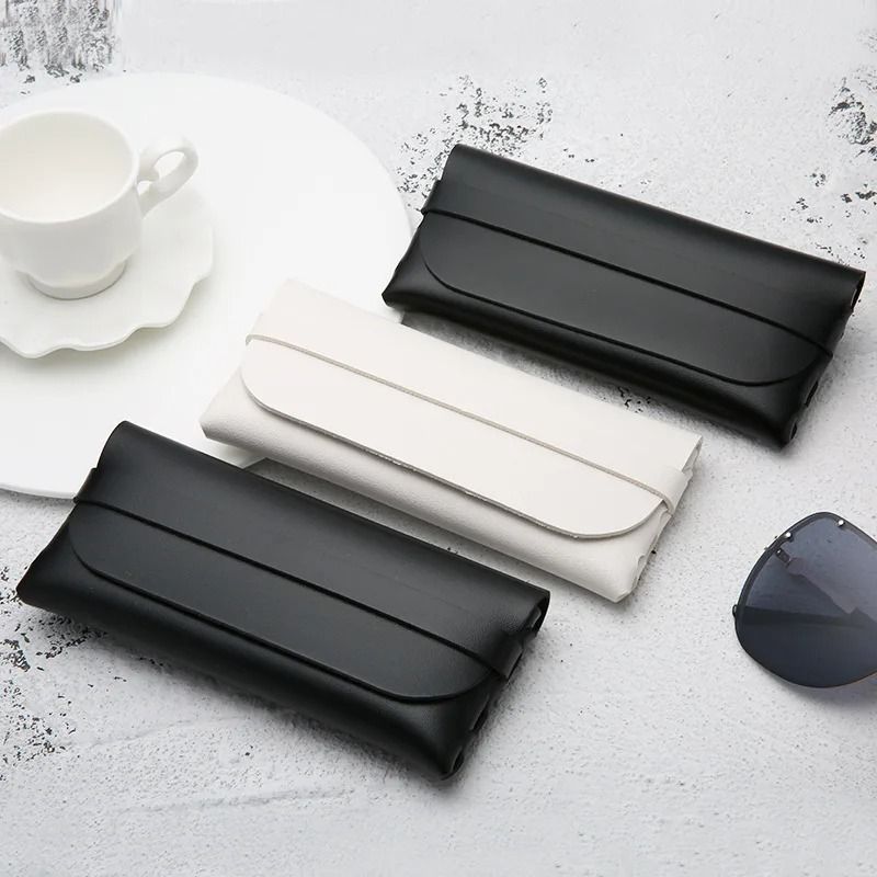 Soft Leather Glasses Case Protective Minimalist Eyewear Pouch 1