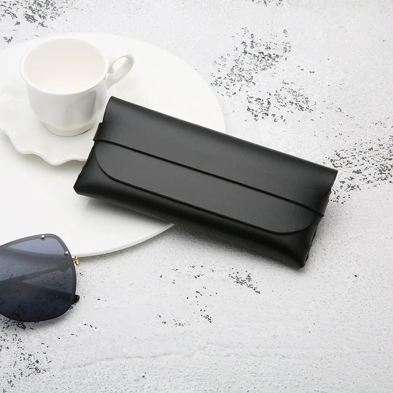 Soft Leather Glasses Case Protective Minimalist Eyewear Pouch 3