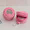 Pink Mini Plush Coin Purse Cute Portable Storage For Coins Earphones And Small Essentials 0
