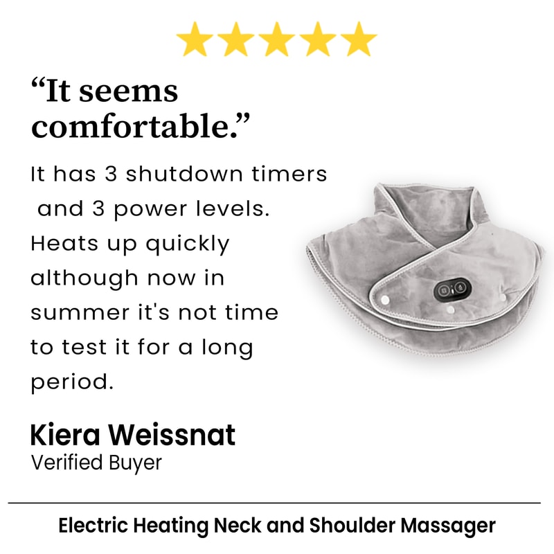 Electric Heating Neck And Shoulder Massager With Infrared Therapy And Vibration 3