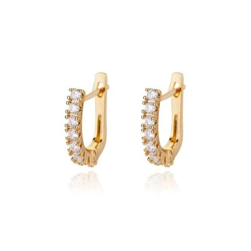 Stainless Steel Star Hoop Earrings 16