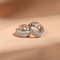 Triple Heart Cubic Zirconia Hoop Earrings 14