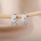 Triple Heart Cubic Zirconia Hoop Earrings 18