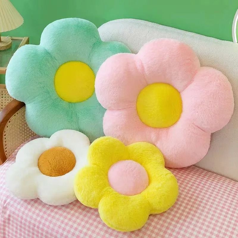 Round Flower Chair Cushion 0