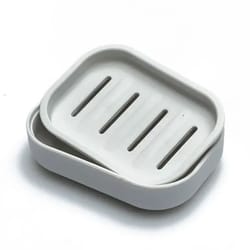 double layer soap dish with lid