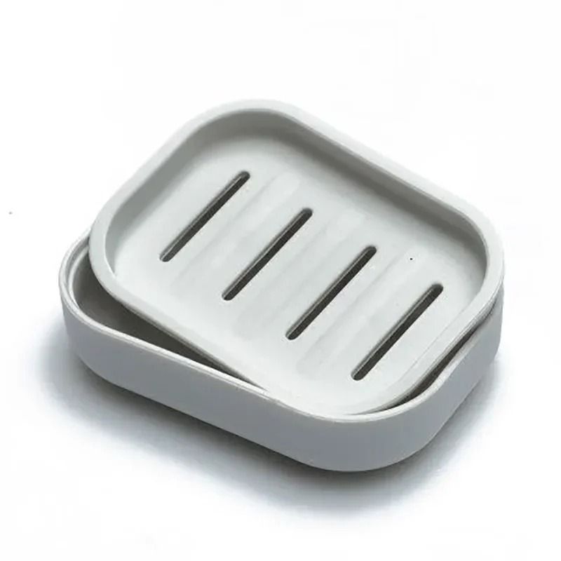 Double Layer Soap Dish With Lid 0