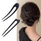 Wooden U Shaped Hair Stick 1
