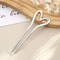 Metal Heart U Shaped Hair Fork 6