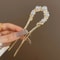 Pearl Flower U Shaped Hairpin 7