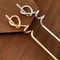 Golden Hip Hop Twist Hairpin Simple Alloy Stick Pin For Effortless Cool Style 1pc Or 2pcs 0