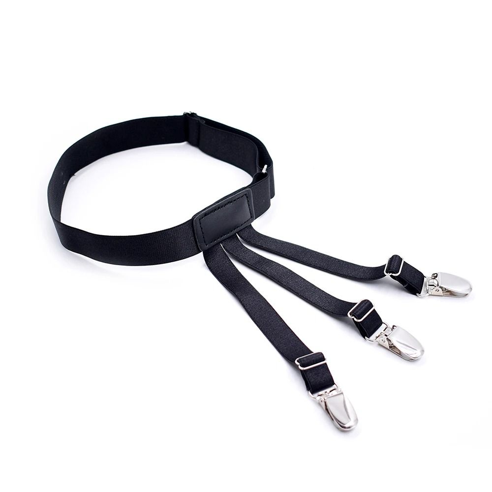Mens Adjustable Shirt Stays Elastic NonSlip Garters To Keep Shirts Neat And Tucked All Day 2