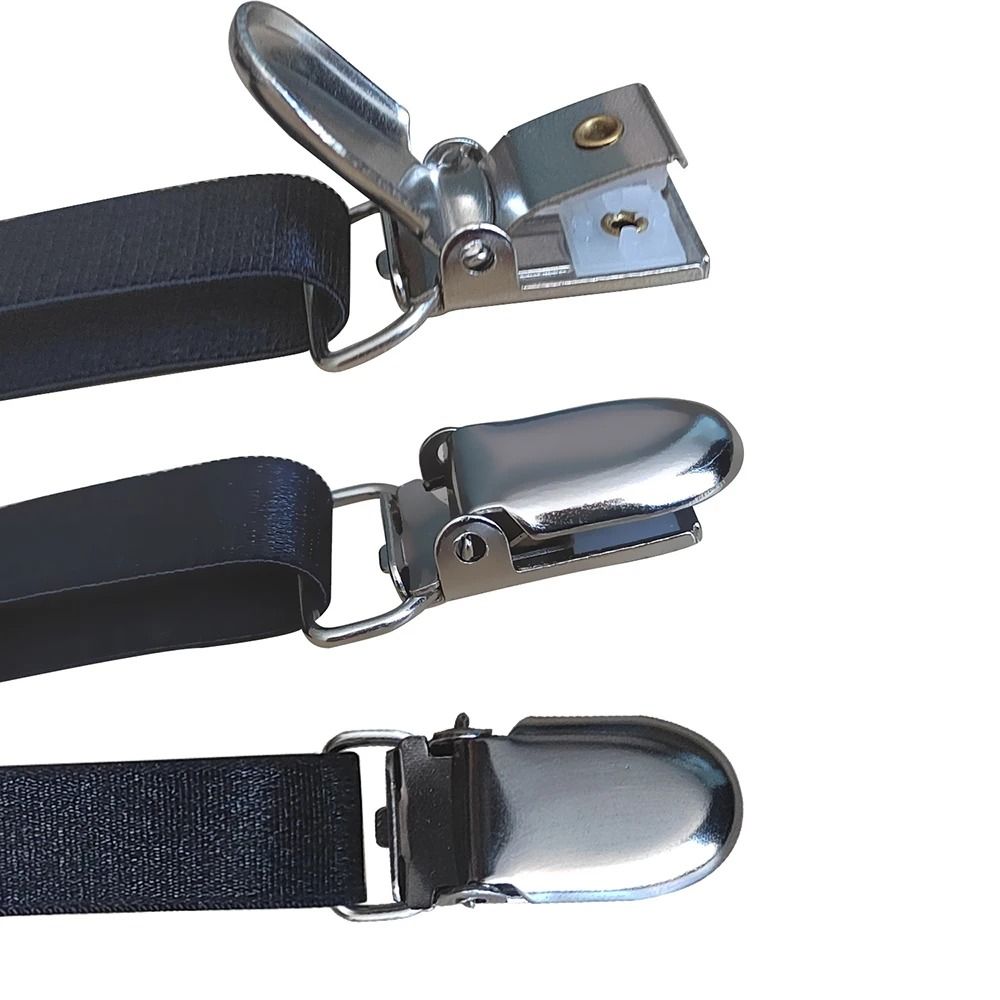 Mens Adjustable Shirt Stays Elastic NonSlip Garters To Keep Shirts Neat And Tucked All Day 5