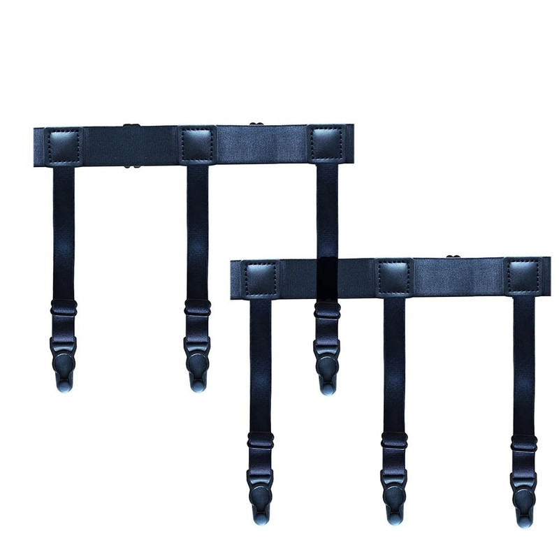 Mens Adjustable Shirt Stays Elastic NonSlip Garters To Keep Shirts Neat And Tucked All Day 7