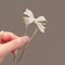 U Shaped Pearl Fan Hairpin 1