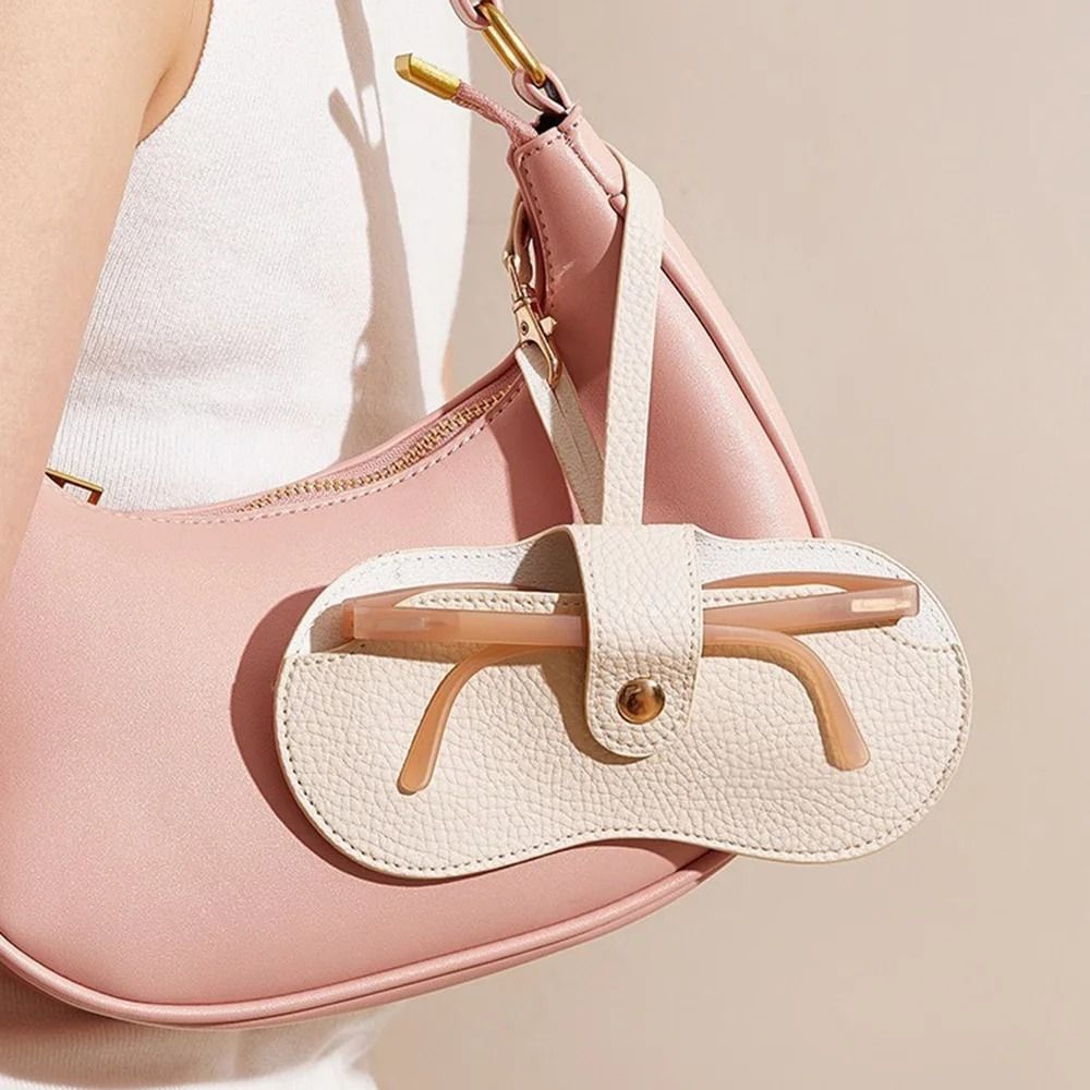 Magnetic Leather Glasses Case With Lanyard 5