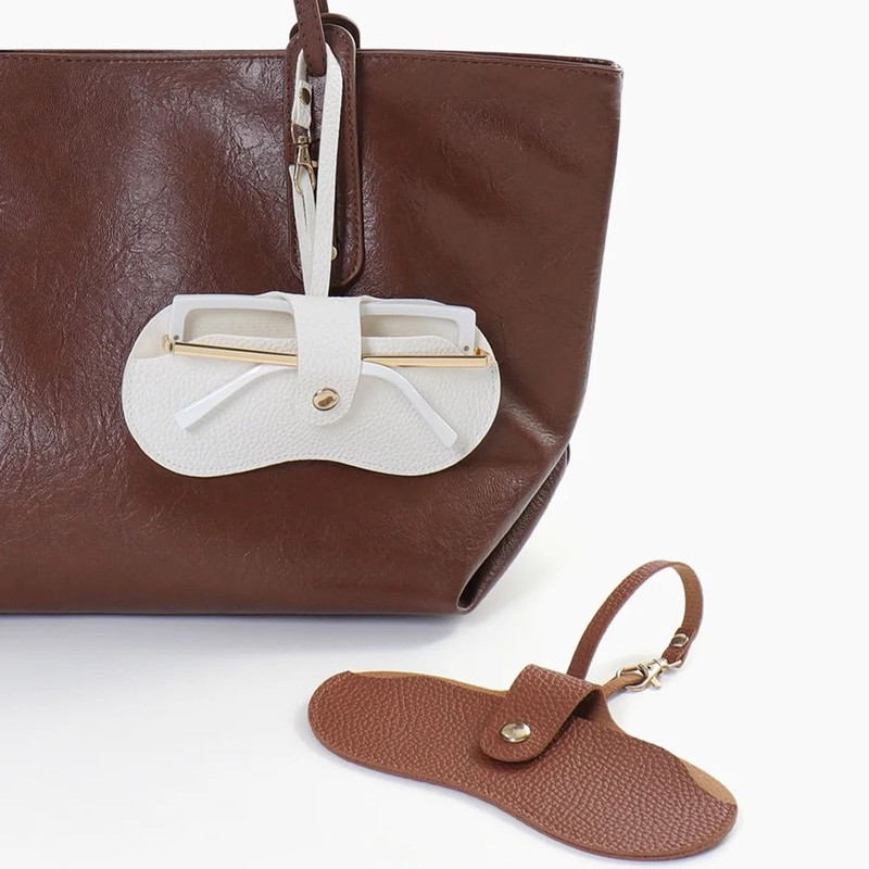 Magnetic Leather Glasses Case With Lanyard 6