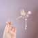 Pink Flower Butterfly Pearl Hair Stick For Women 8