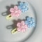 Five Petal Colorful Flower Hair Clip For Women 11