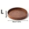 Round Wooden Serving Tray For Home And Kitchen 15