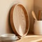 Round Wooden Serving Tray For Home And Kitchen 2