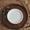 Round Wooden Serving Tray For Home And Kitchen 4
