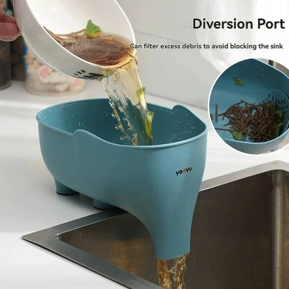 Elephant Drain Basket For Kitchen And Home 2