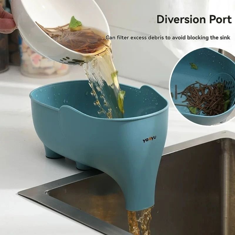 Elephant Drain Basket For Kitchen And Home 2
