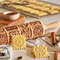 Engraved Wooden Christmas Rolling Pin For Cookies And Baking 0