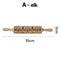 Engraved Wooden Christmas Rolling Pin For Cookies And Baking 7