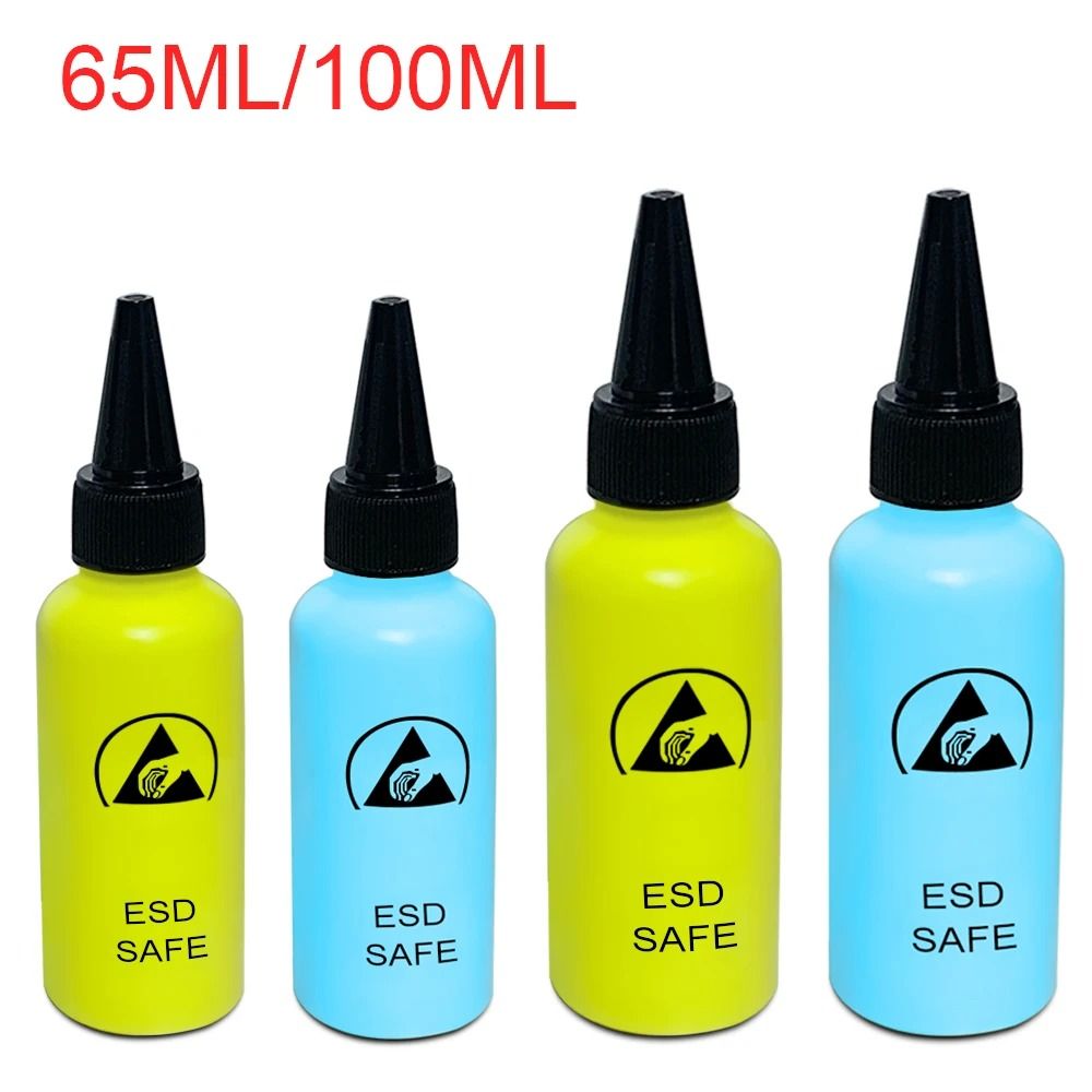 Anti Static Solvent Bottle With Needle 65ml Leak Proof Dispenser 5