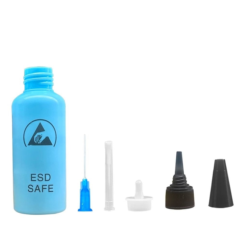 Anti Static Solvent Bottle With Needle 65ml Leak Proof Dispenser 6