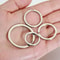 Stainless Steel Key Flat Rings For DIY Keychains 20 Pieces 5