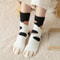 Women Winter Warm Fluffy Animal Paw Fuzzy Socks 4