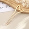 Metal Heart Hair Fork U Shape Hairpin For Women 7