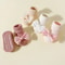 Toddler Socks With Bows Soft Cotton Anti Slip Baby Ankle Socks 4 Pairs 2