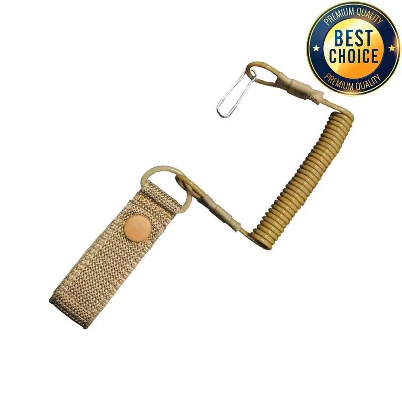 Tactical Anti Lost Elastic Lanyard Rope Spring Safety Strap 10