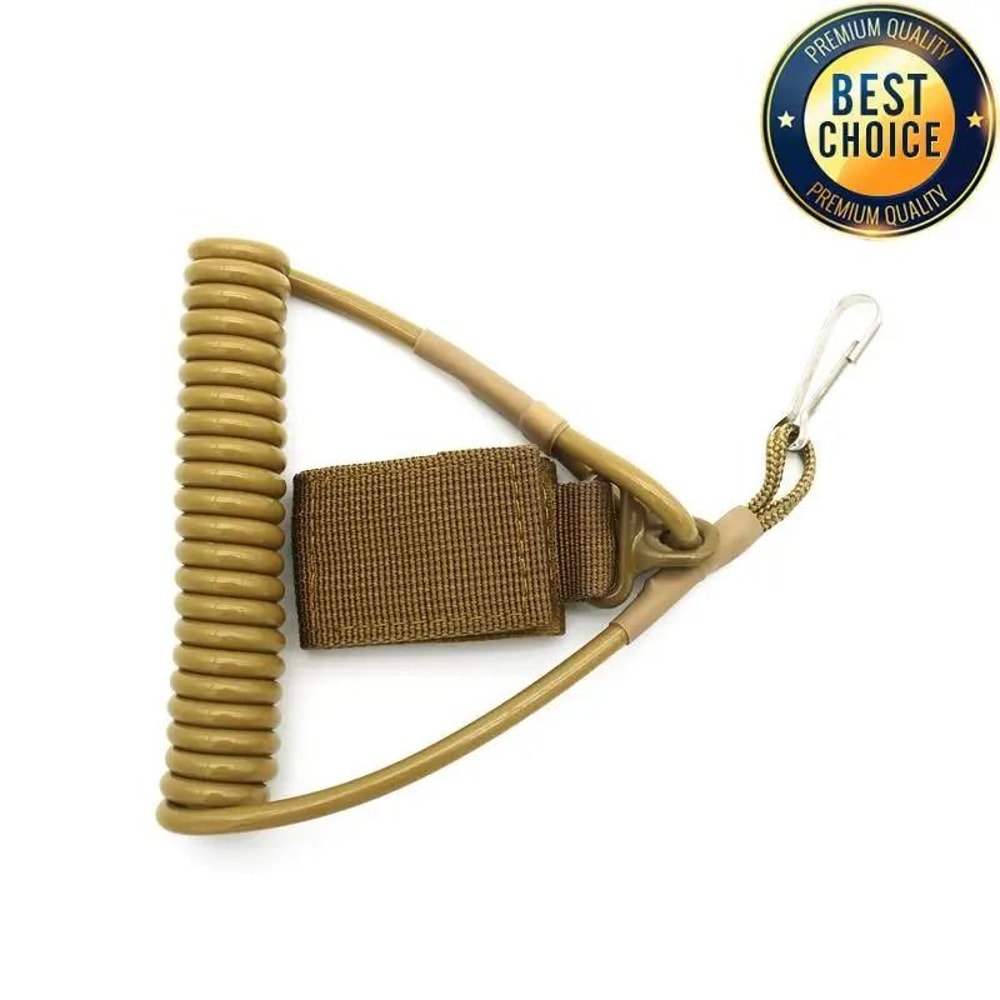 Tactical Anti Lost Elastic Lanyard Rope Spring Safety Strap 12